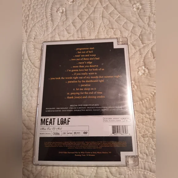 Meat Loaf Hits out of hell DVD - Picture 3 of 3